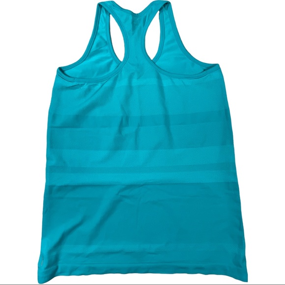 Champion Gear 📌 size medium teal blue textured stretchy athletic wear tank top - Picture 3 of 5